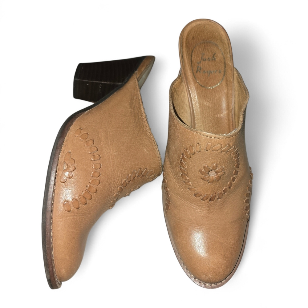 Jack Rogers Brown Leather Mules